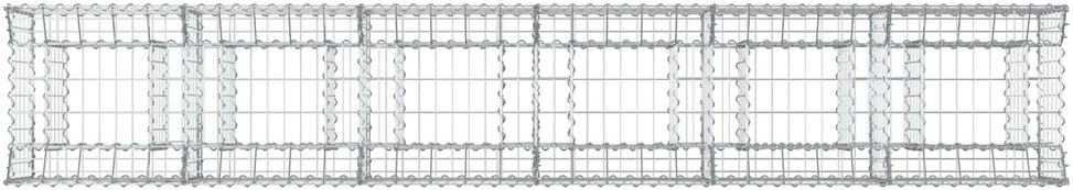 Gabioninė pakelta lova 2 vnt. 300 x 50 x 60 cm