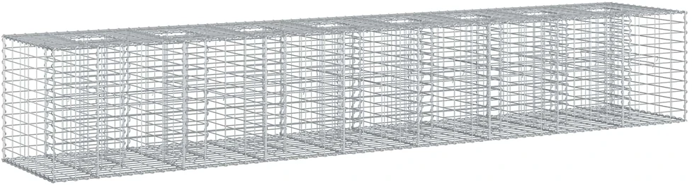 Gabioninė pakelta lova 2 vnt. 340 x 60 x 55 cm