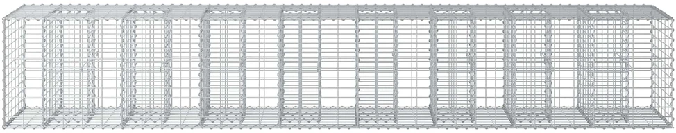 Gabioninė pakelta lova 2 vnt. 340 x 60 x 55 cm