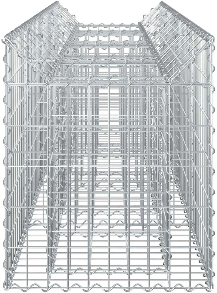 Gabioninė pakelta lova 200 x 50 x 60 cm Galvanizuotas plienas
