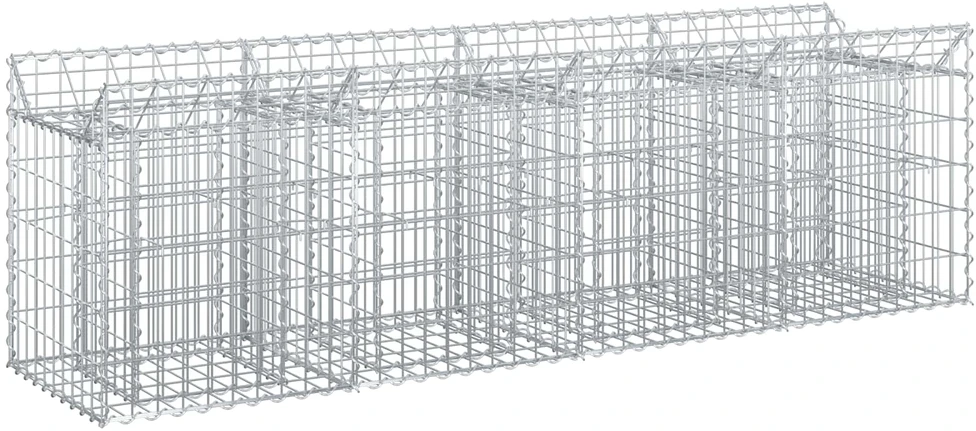 Gabioninė pakelta lova 200 x 50 x 60 cm Galvanizuotas plienas