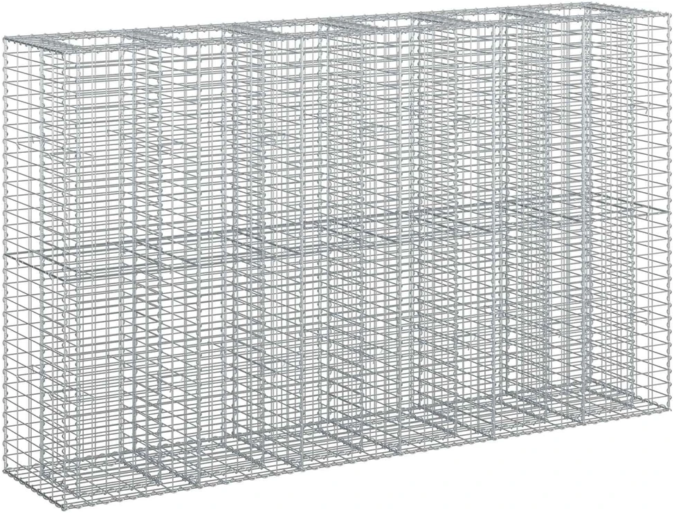 Gabioninė pakelta lova 3 vnt. 250 x 50 x 150 cm