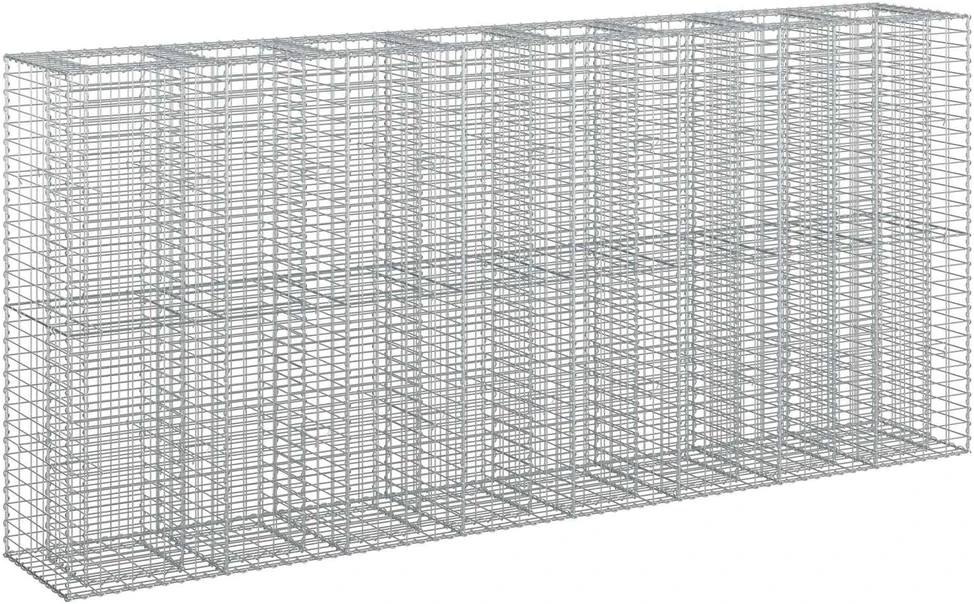 Gabioninė pakelta lova 4 vnt. 330 x 50 x 150 cm