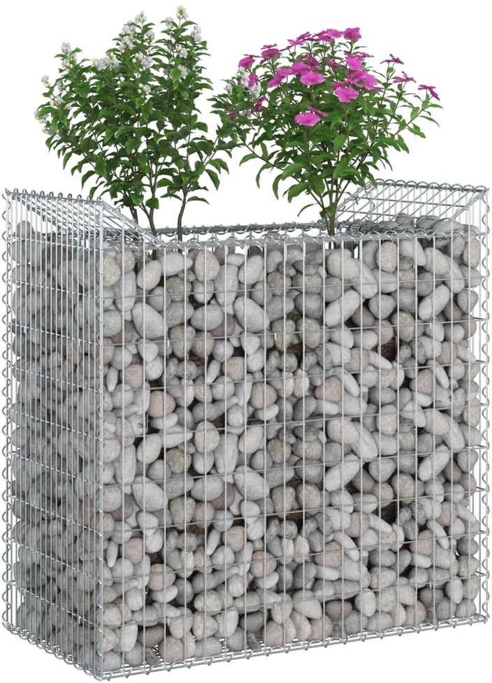 Gabioninė pakelta lova 50 x 100 x 100 cm Galvanizuotas plienas