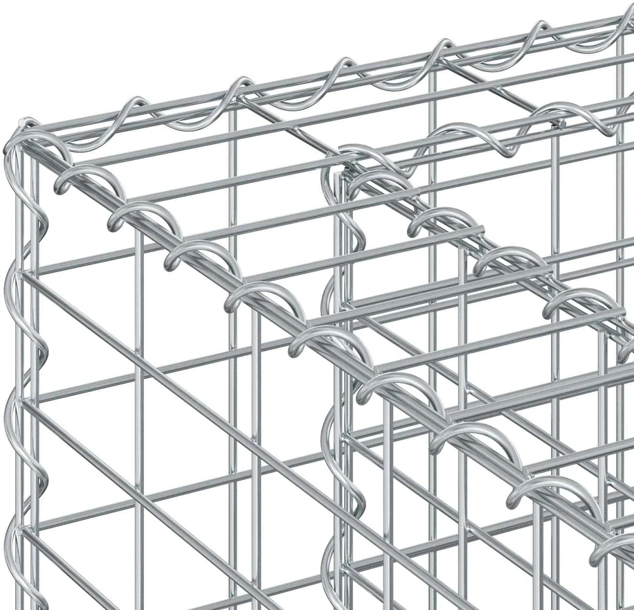 Gabioninė pakelta lova 50 x 50 x 80 cm Galvanizuotas plienas