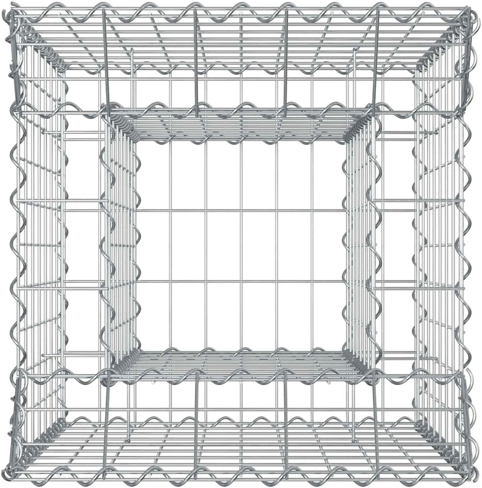Gabioninė pakelta lova 50 x 50 x 80 cm Galvanizuotas plienas