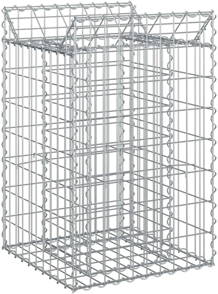 Gabioninė pakelta lova 50 x 50 x 80 cm Galvanizuotas plienas