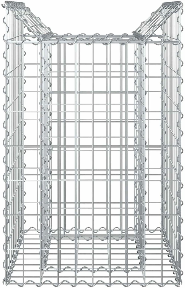 Gabioninė pakelta lova 50 x 50 x 80 cm Galvanizuotas plienas