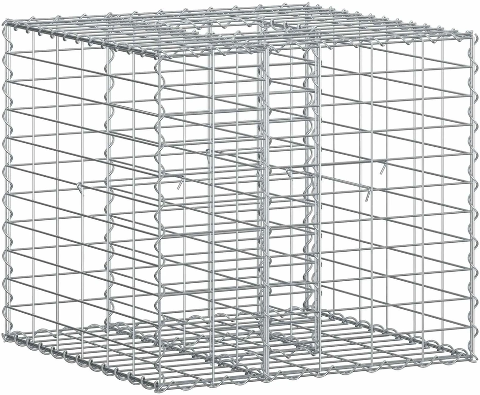 Gabioninė pakelta lova 60 x 60 x 55 cm Galvanizuotas plienas