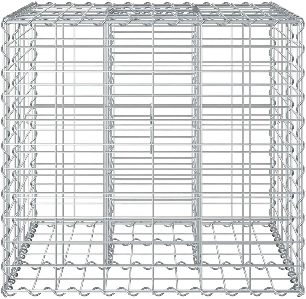 Gabioninė pakelta lova 60 x 60 x 55 cm Galvanizuotas plienas