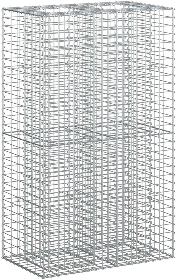 Gabioninė pakelta lova 90 x 50 x 150 cm Galvanizuotas plienas