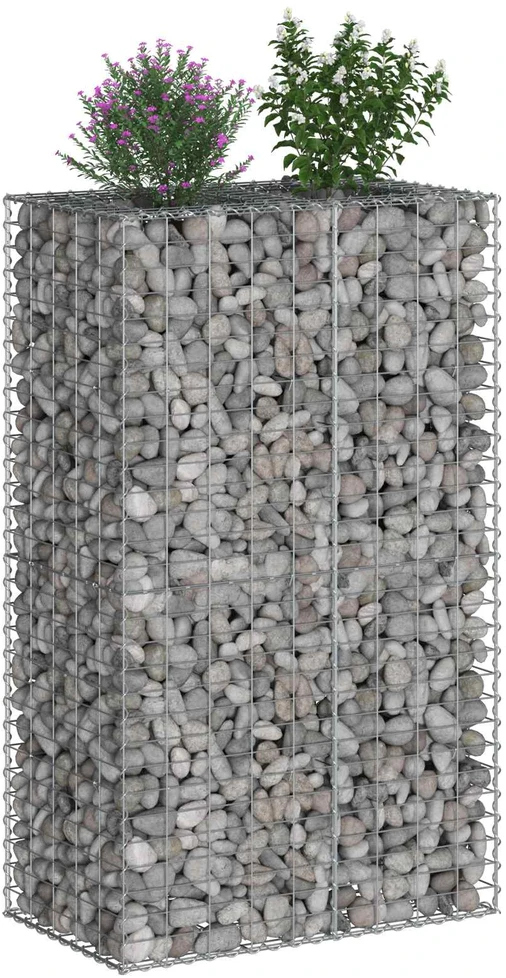 Gabioninė pakelta lova 90 x 50 x 150 cm Galvanizuotas plienas