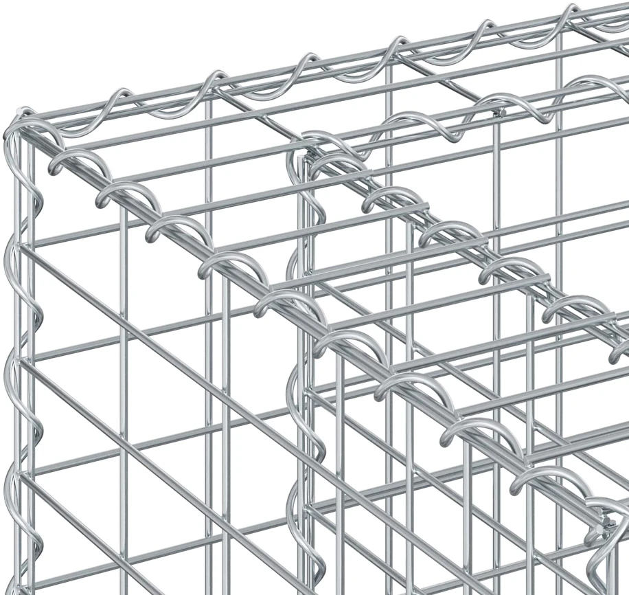 Gabioninė pakelta lova 90 x 50 x 80 cm Galvanizuotas plienas