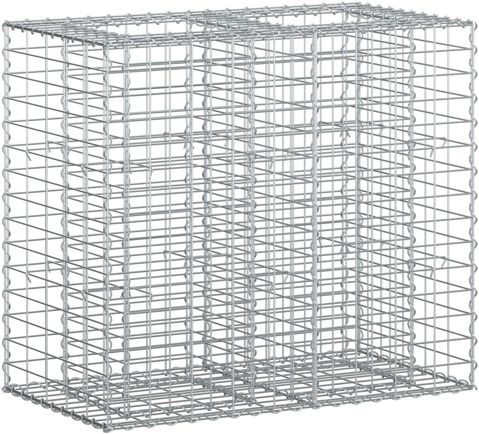 Gabioninė pakelta lova 90 x 50 x 80 cm Galvanizuotas plienas