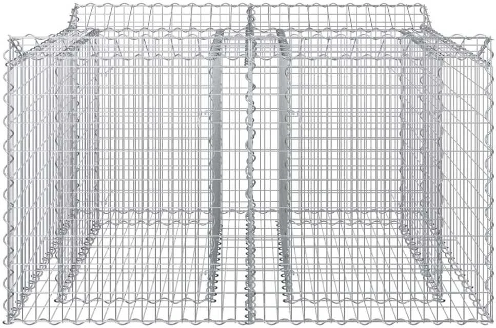 Gabioninė pakelta lova 100 x 100 x 60 cm Galvanizuotas plienas