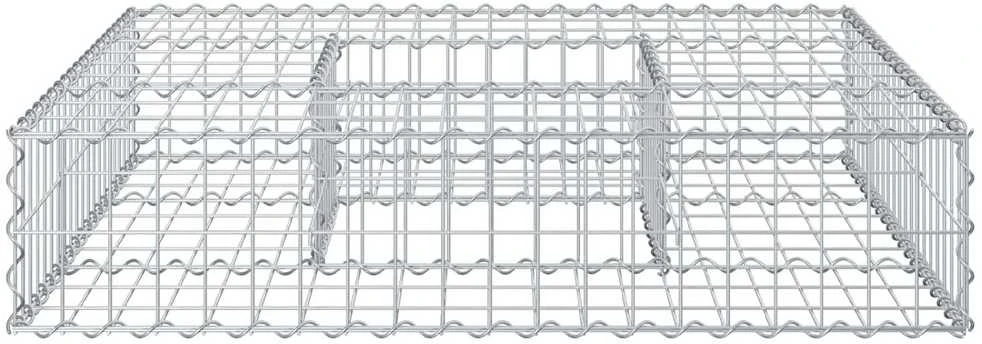 Gabioninė pakelta lova 100 x 100 x 20 cm Cinkuota plienas