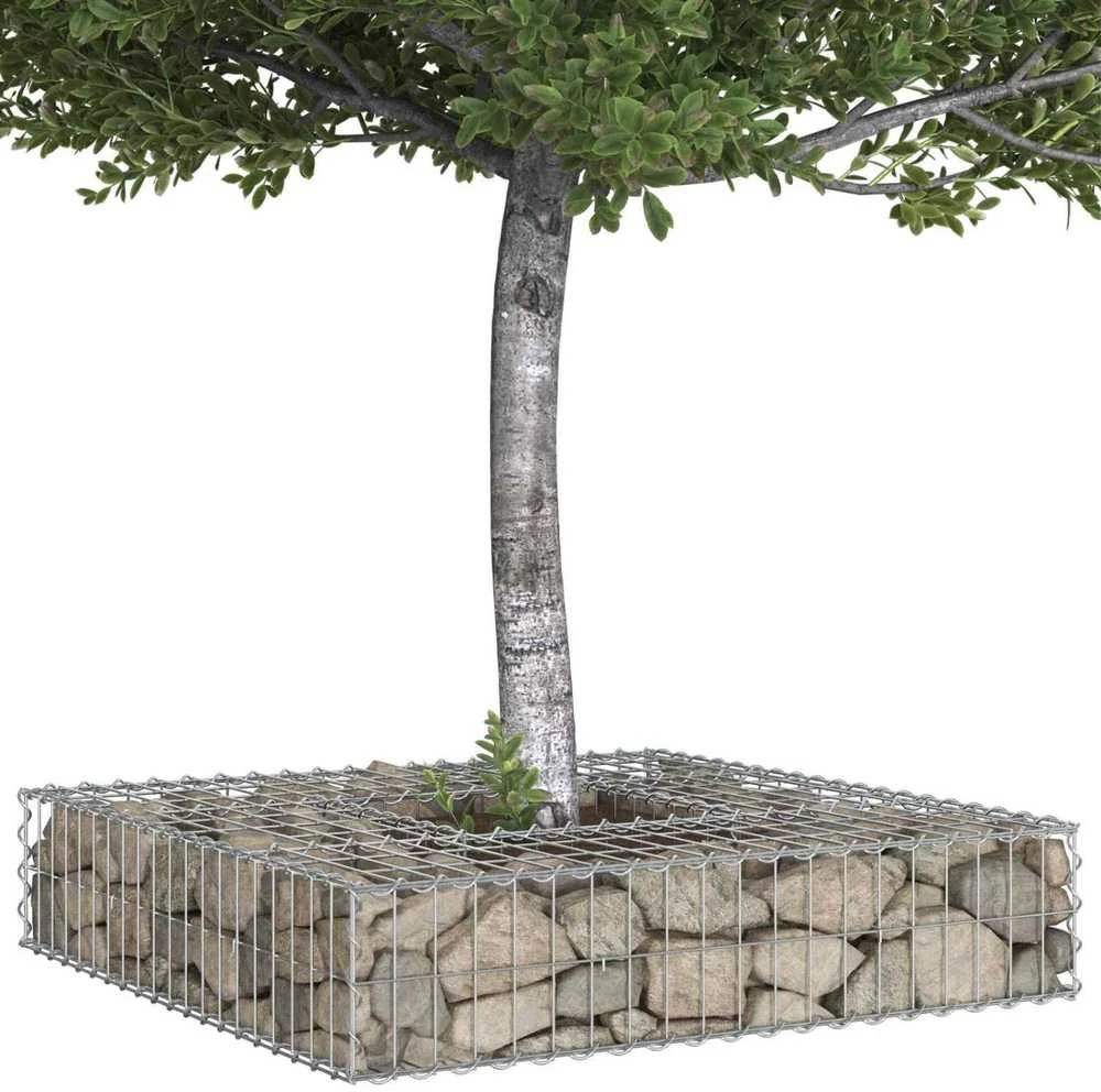 Gabioninė pakelta lova 100 x 100 x 20 cm Cinkuota plienas