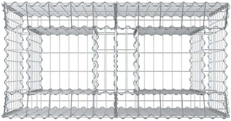 Gabioninė pakelta lova 100 x 50 x 80 cm Galvanizuotas plienas
