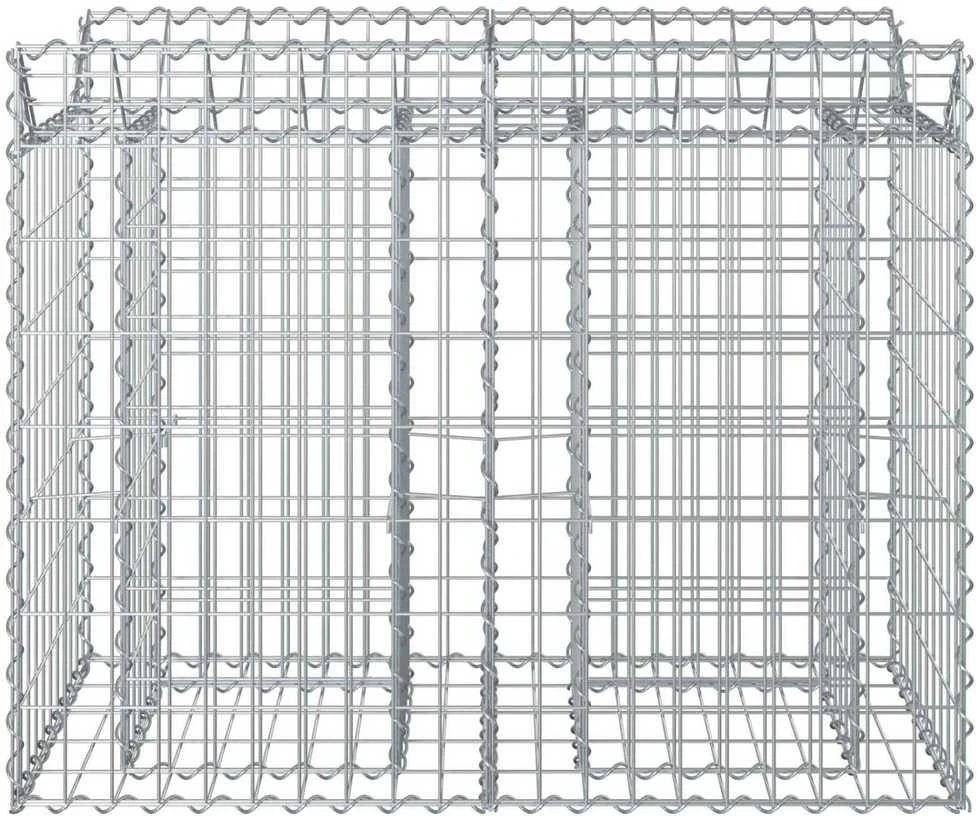 Gabioninė pakelta lova 100 x 50 x 80 cm Galvanizuotas plienas