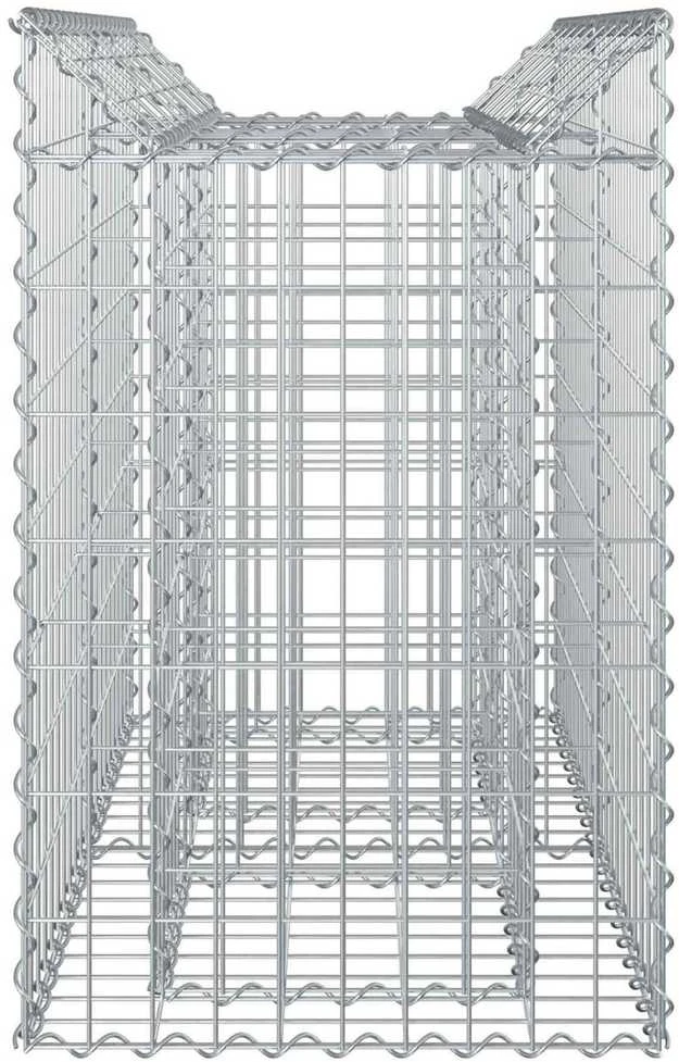 Gabioninė pakelta lova 100 x 50 x 80 cm Galvanizuotas plienas