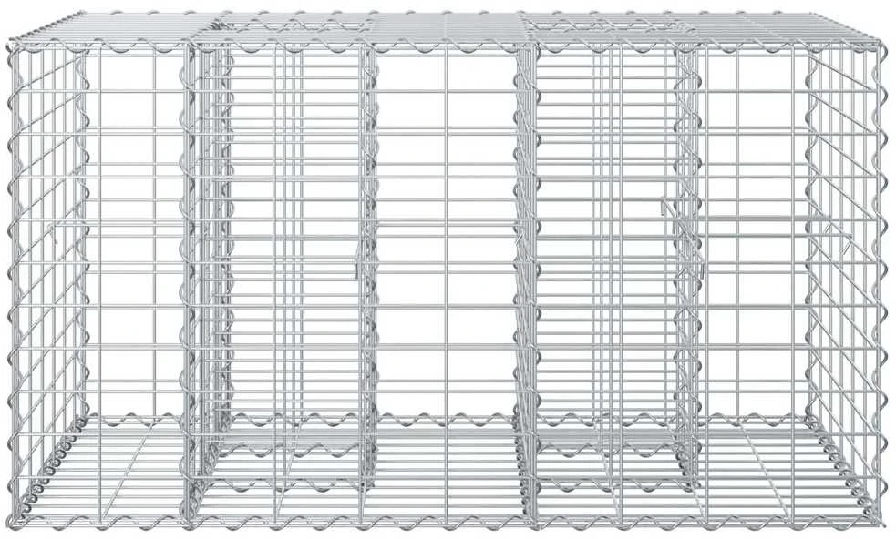 Gabioninė pakelta lova 100 x 60 x 55 cm Galvanizuotas plienas