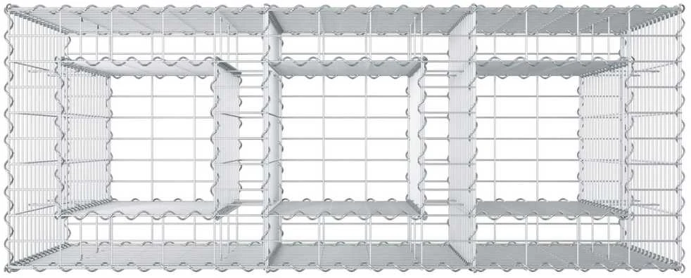 Gabioninė pakelta lova 130 x 50 x 80 cm Galvanizuotas plienas