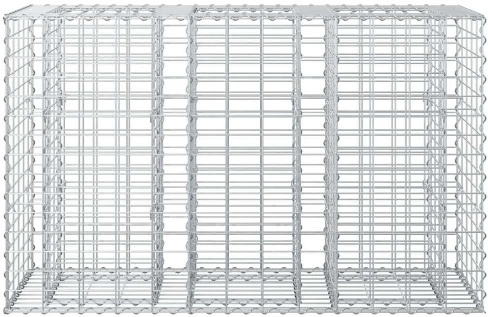 Gabioninė pakelta lova 130 x 50 x 80 cm Galvanizuotas plienas