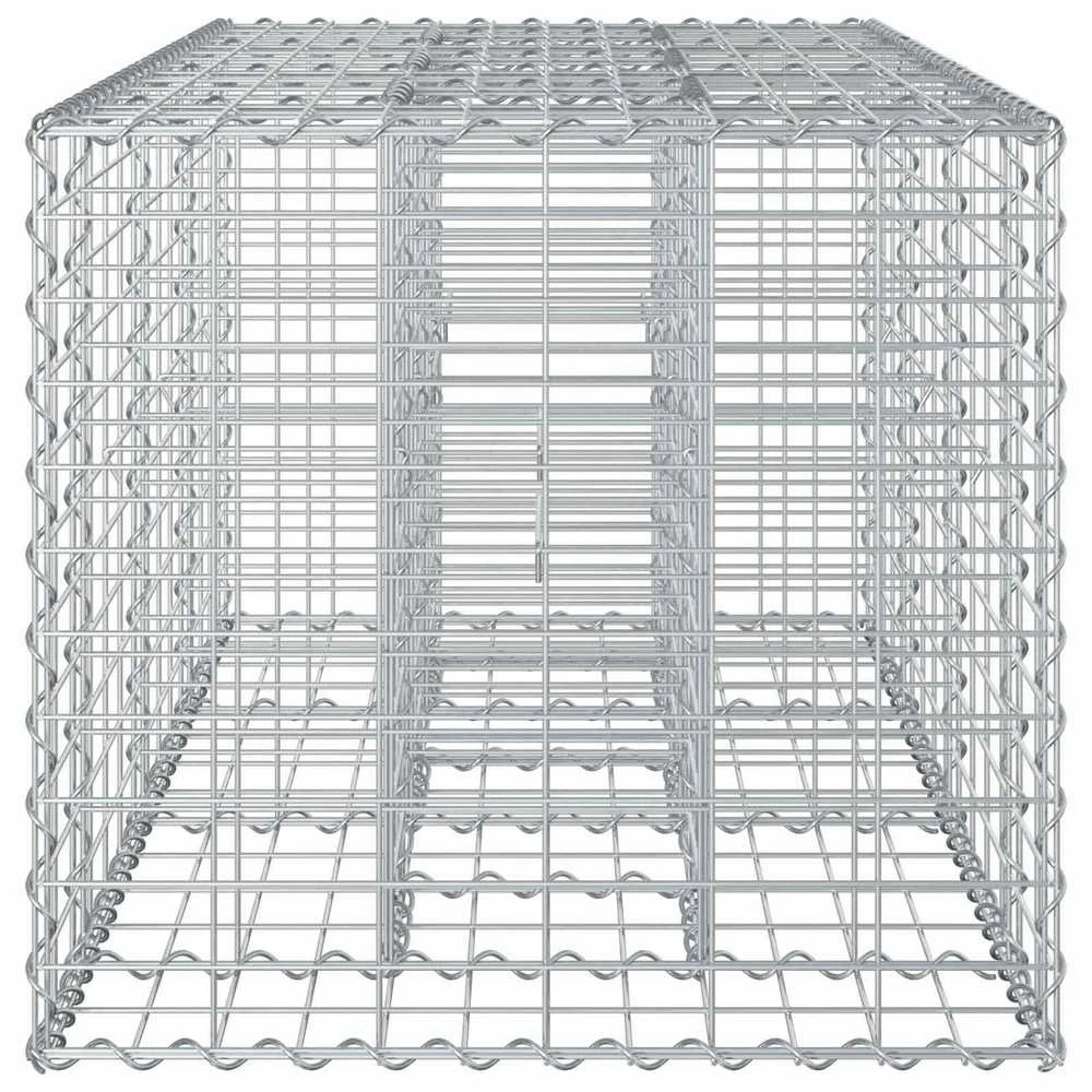 Gabioninė pakelta lova 140 x 60 x 55 cm Galvanizuotas plienas