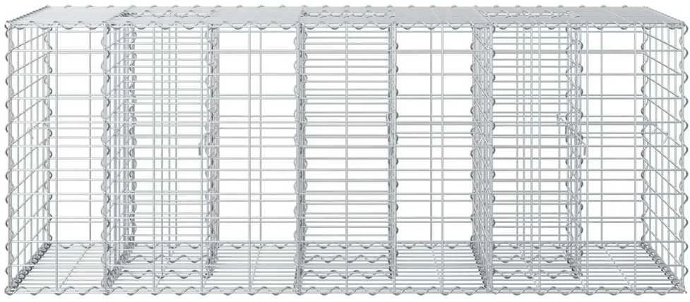 Gabioninė pakelta lova 140 x 60 x 55 cm Galvanizuotas plienas
