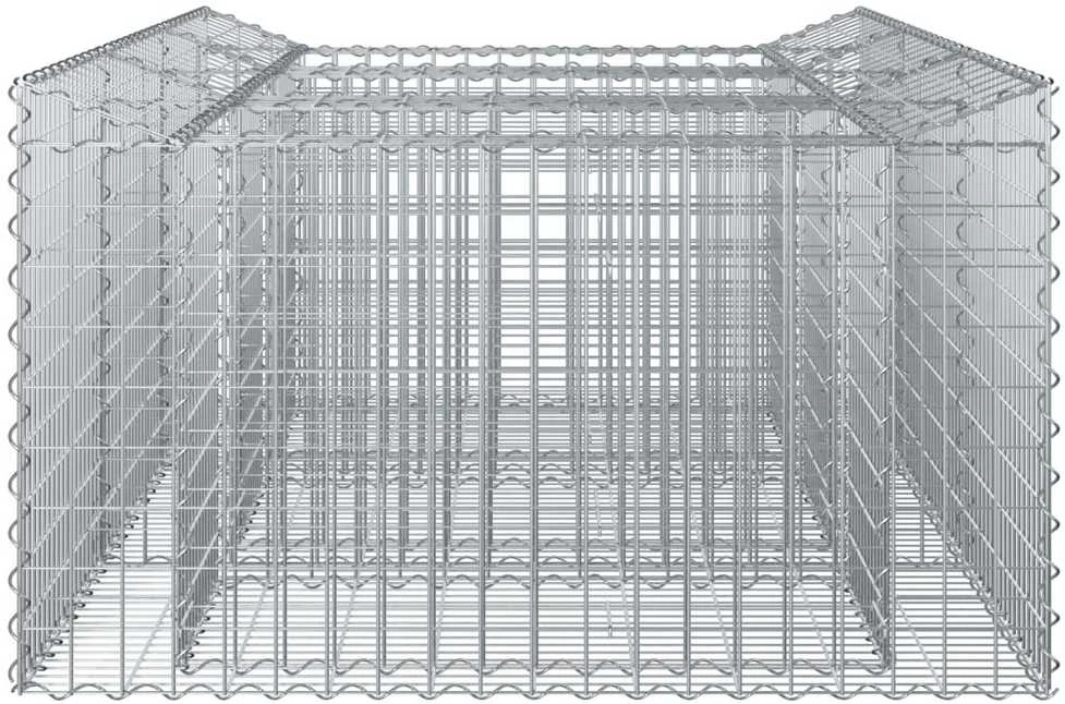Gabioninė pakelta lova 150 x 100 x 60 cm Galvanizuotas plienas