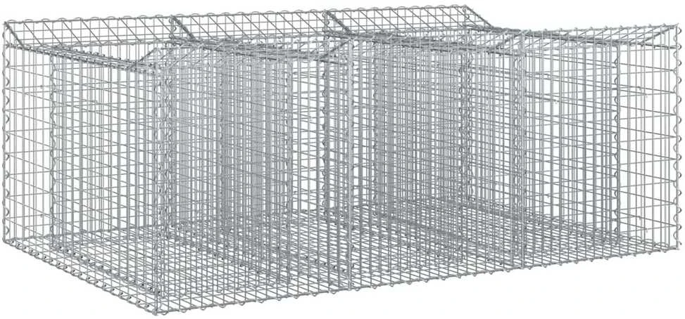 Gabioninė pakelta lova 150 x 100 x 60 cm Galvanizuotas plienas