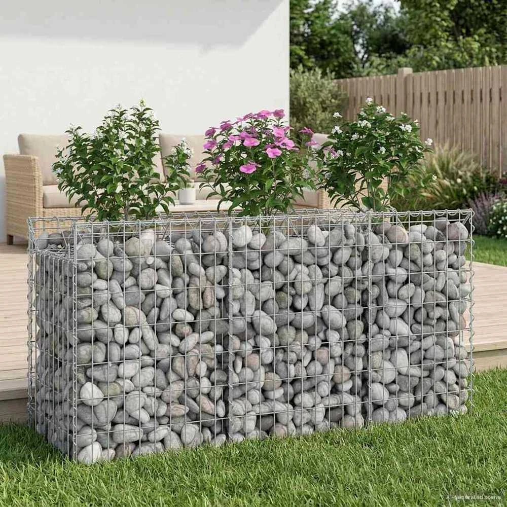 Gabioninė pakelta lova 150 x 50 x 80 cm Galvanizuotas plienas