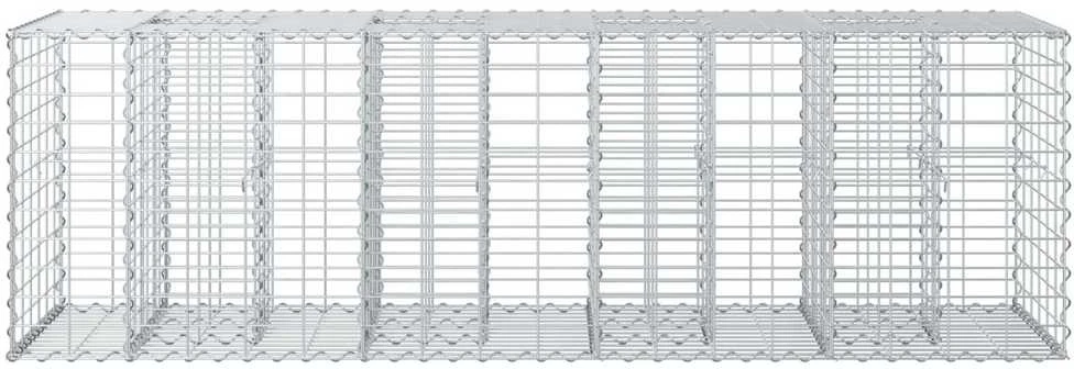 Gabioninė pakelta lova 180 x 60 x 55 cm Galvanizuotas plienas