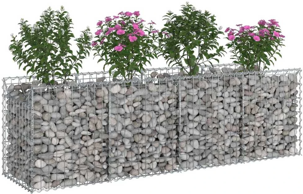 Gabioninė pakelta lova 200 x 50 x 60 cm Galvanizuotas plienas