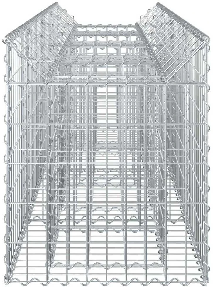 Gabioninė pakelta lova 200 x 50 x 60 cm Galvanizuotas plienas