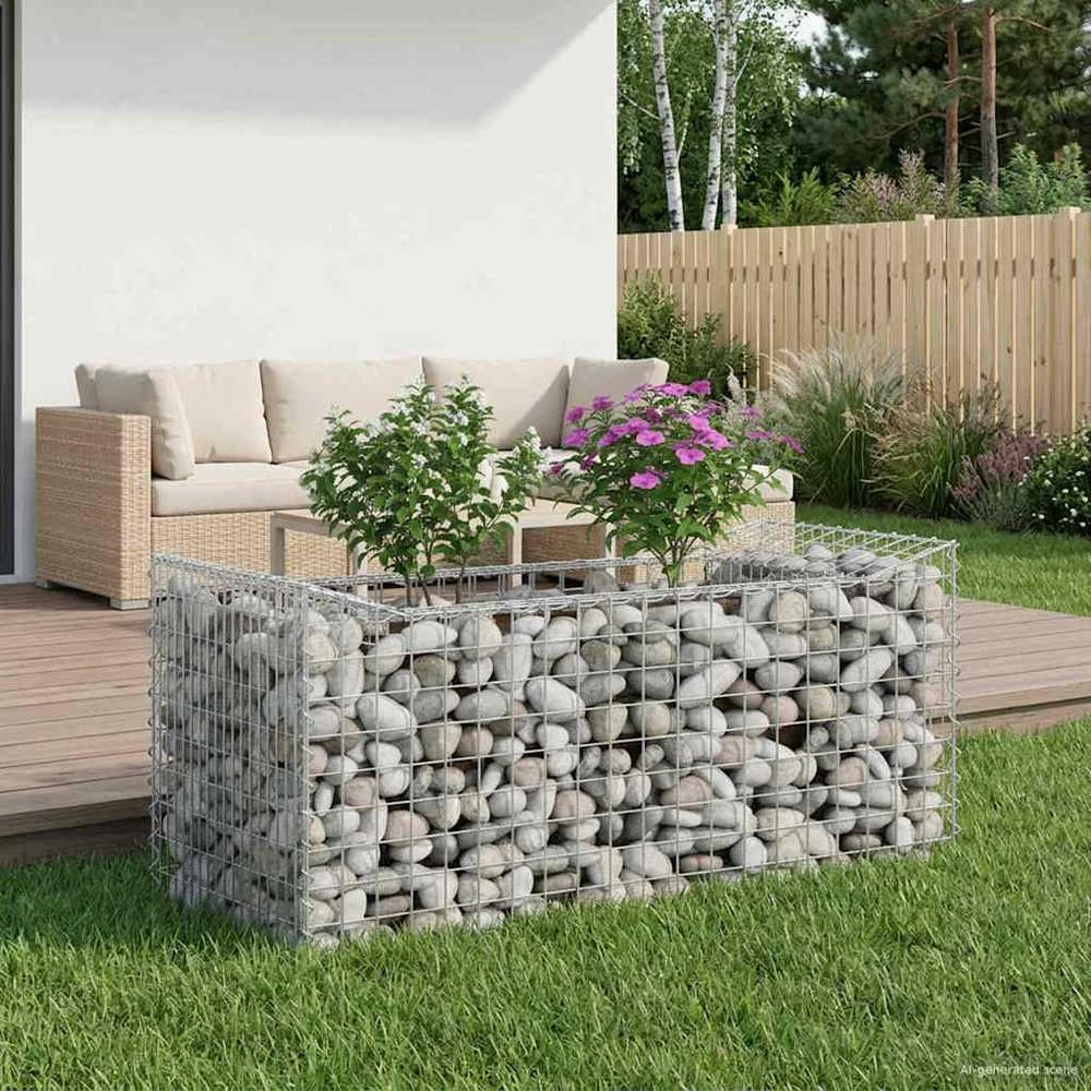 Gabioninė pakelta lova 50 x 100 x 60 cm Galvanizuotas plienas