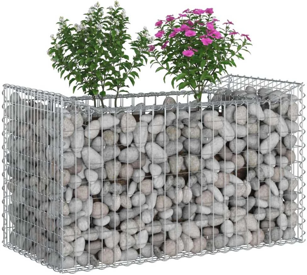 Gabioninė pakelta lova 50 x 100 x 60 cm Galvanizuotas plienas