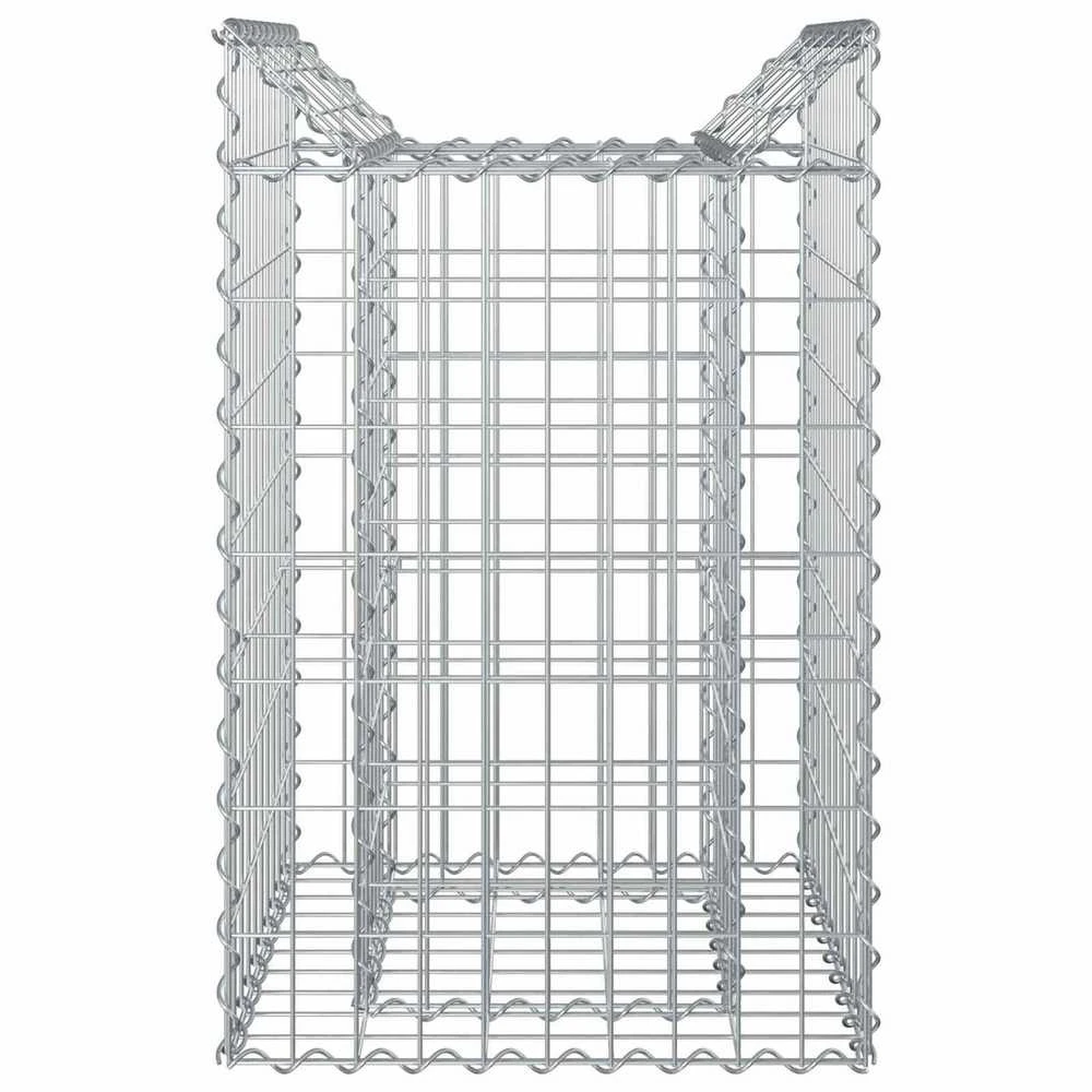 Gabioninė pakelta lova 50 x 50 x 80 cm Galvanizuotas plienas