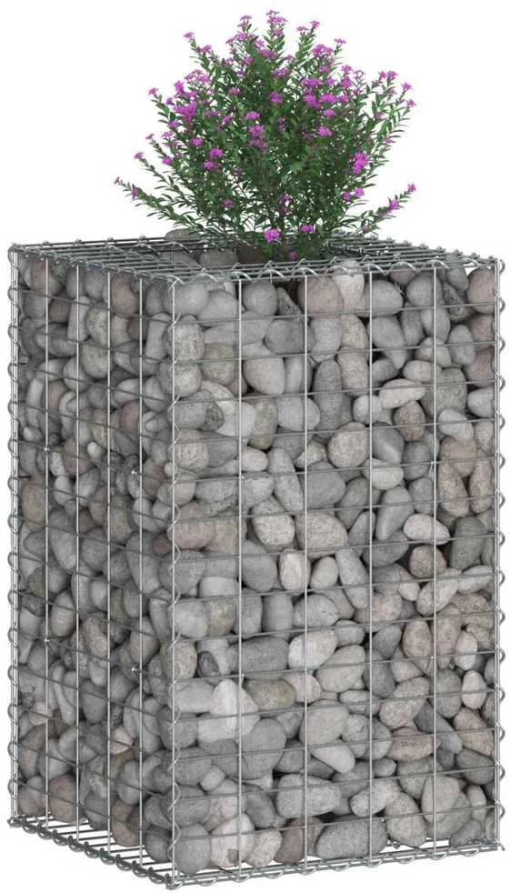 Gabioninė pakelta lova 50 x 50 x 80 cm Galvanizuotas plienas