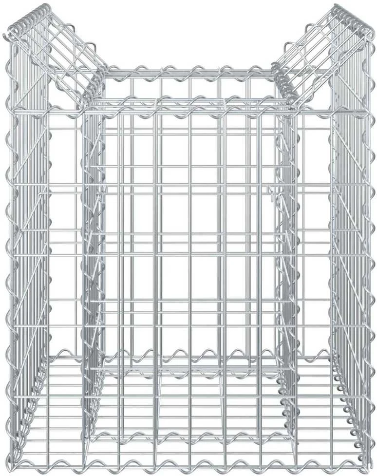 Gabioninė pakelta lova 50 x 50 x 60 cm Galvanizuotas plienas