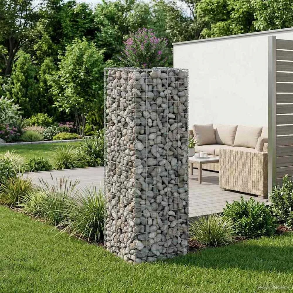 Gabioninė pakelta lova 50 x 50 x 150 cm Galvanizuotas plienas