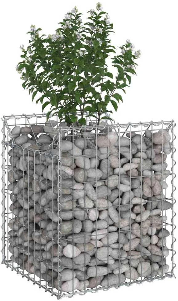 Gabioninė pakelta lova 50 x 50 x 60 cm Galvanizuotas plienas