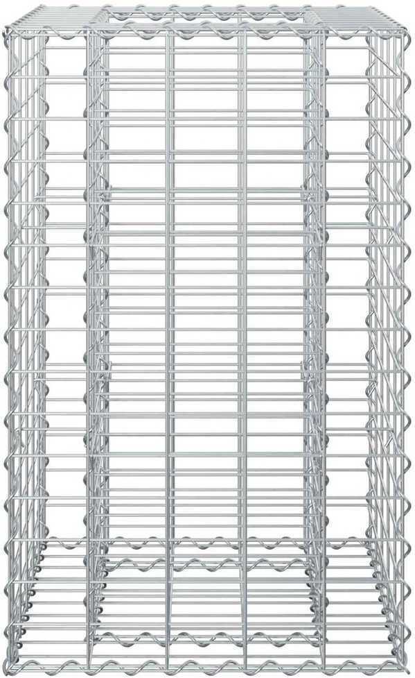 Gabioninė pakelta lova 50 x 50 x 80 cm Galvanizuotas plienas