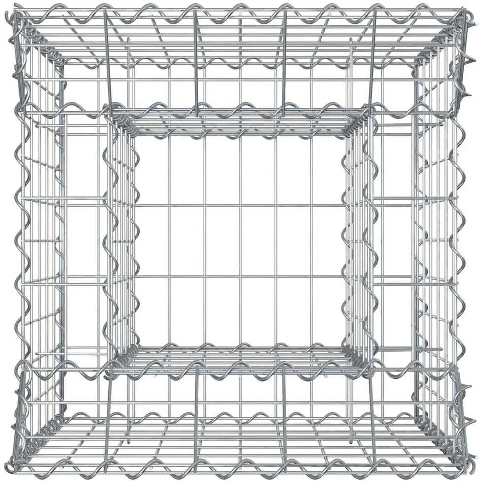 Gabioninė pakelta lova 50 x 50 x 60 cm Galvanizuotas plienas