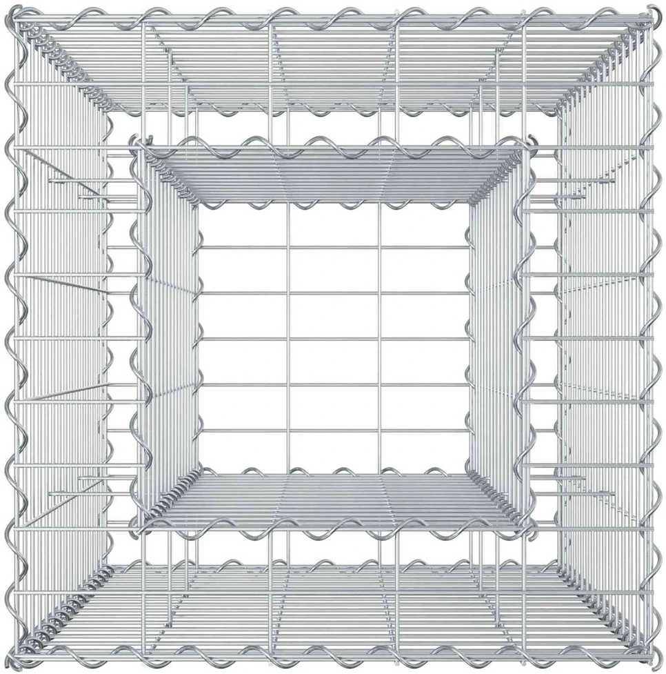 Gabioninė pakelta lova 50 x 50 x 80 cm Galvanizuotas plienas