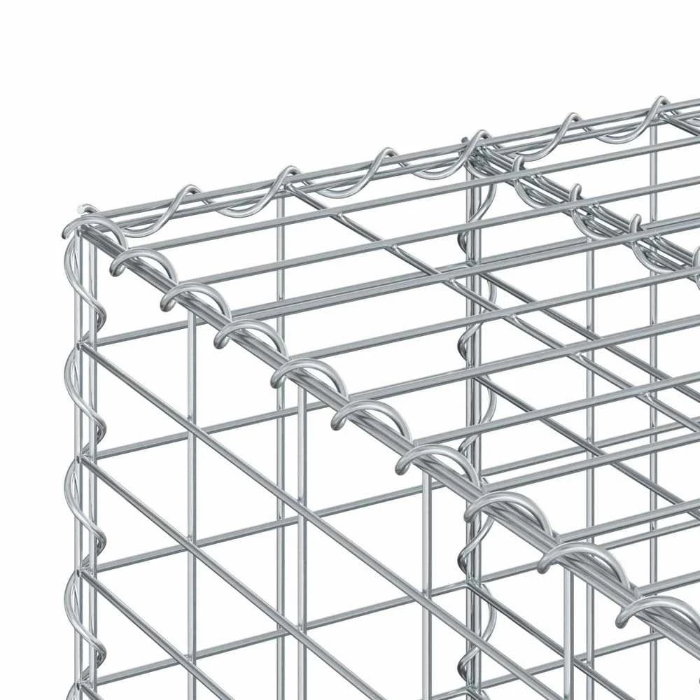 Gabioninė pakelta lova 60 x 60 x 55 cm Galvanizuotas plienas