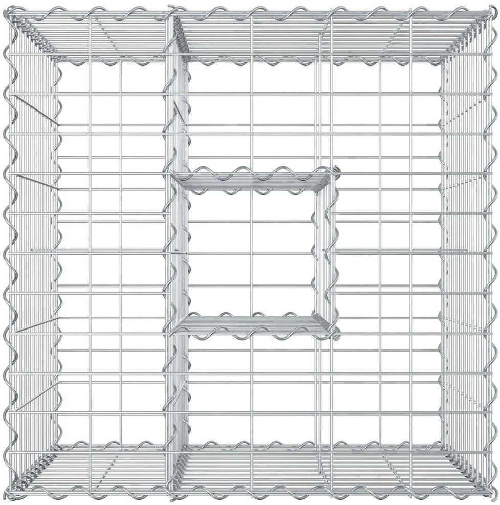 Gabioninė pakelta lova 60 x 60 x 55 cm Galvanizuotas plienas