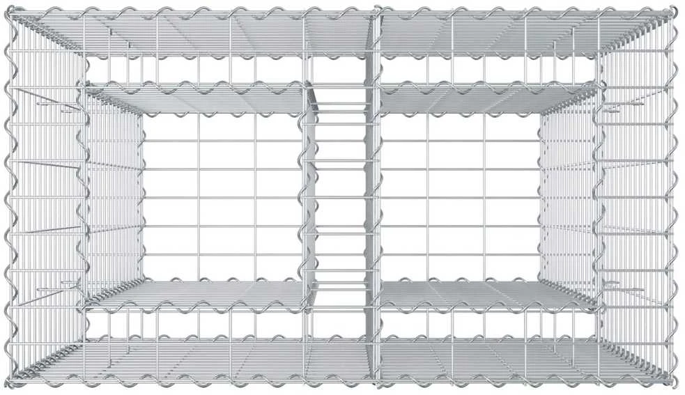 Gabioninė pakelta lova 90 x 50 x 80 cm Galvanizuotas plienas