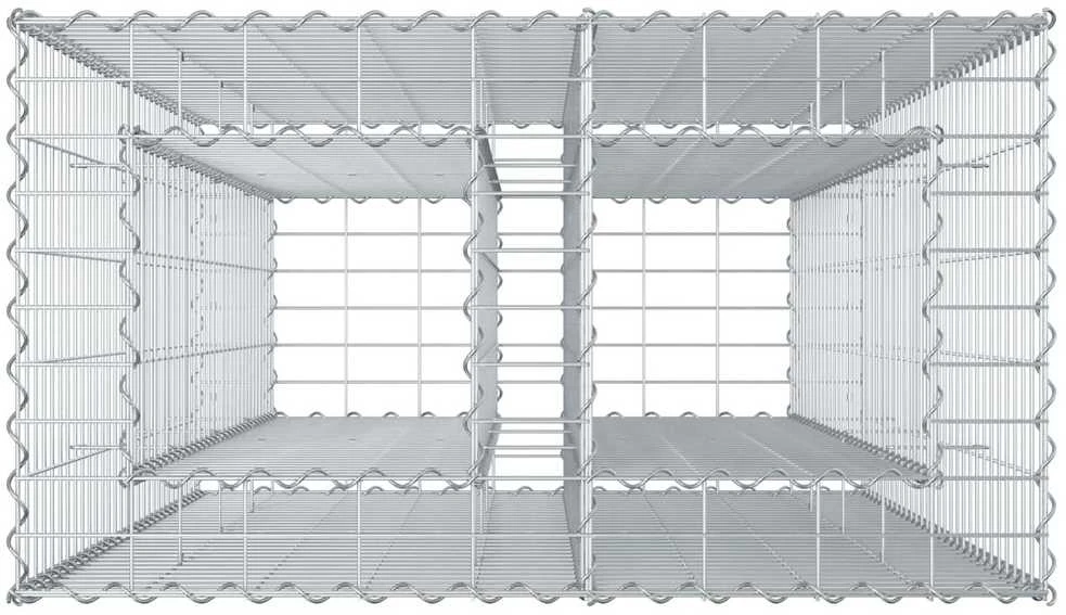 Gabioninė pakelta lova 90 x 50 x 150 cm Galvanizuotas plienas
