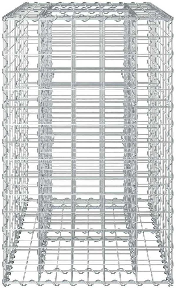 Gabioninė pakelta lova 90 x 50 x 80 cm Galvanizuotas plienas